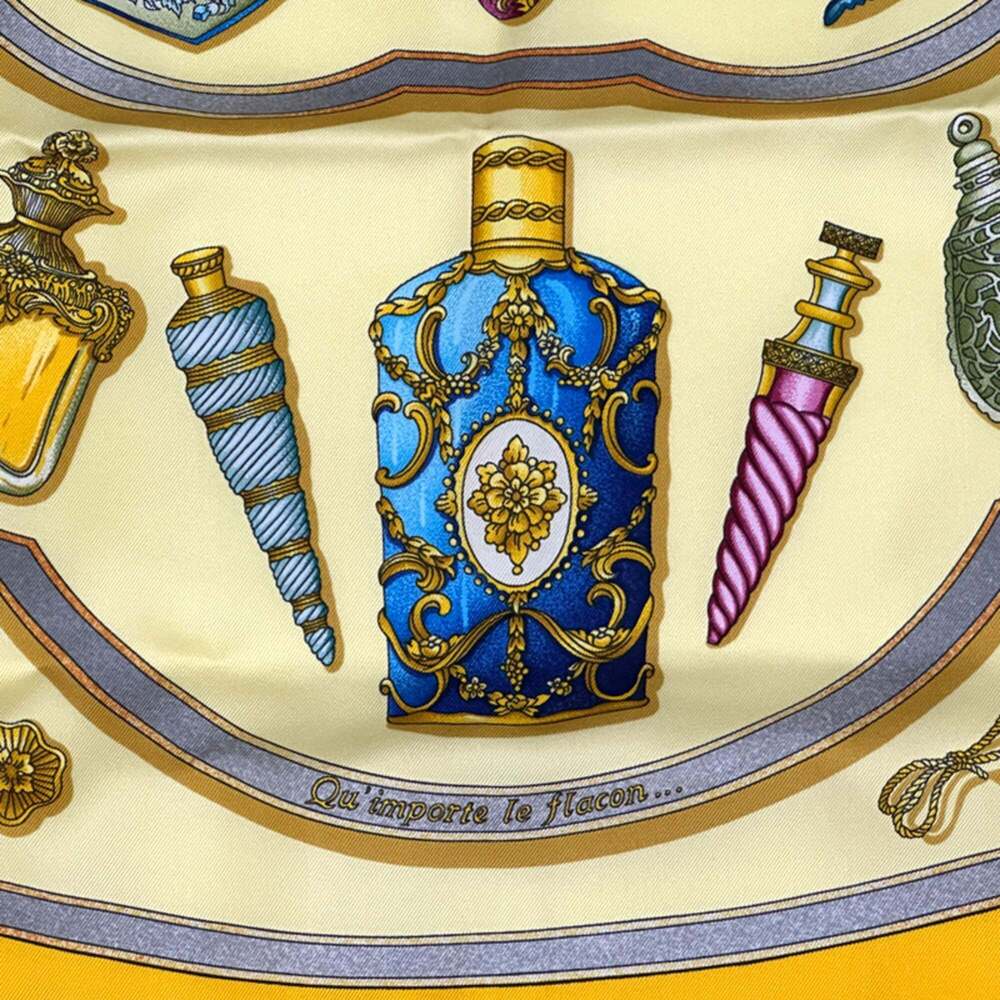 HERMES Yellow Silk Scarf - Picture 2 of 6